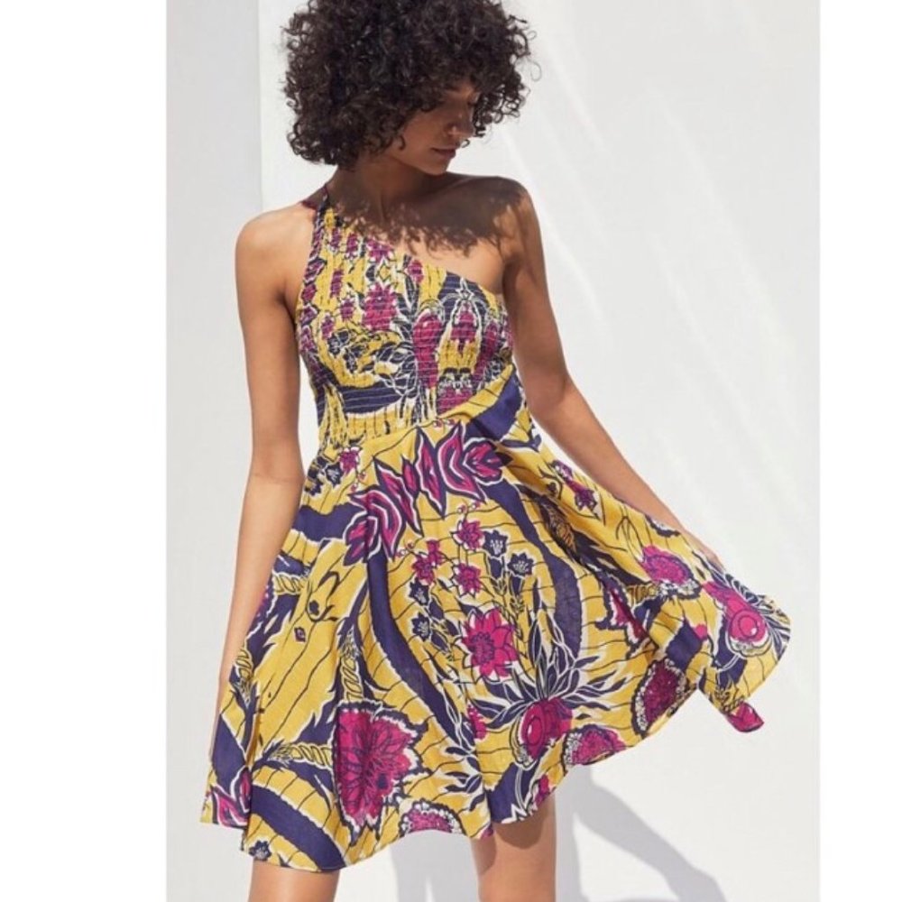 URBAN OUTFITTERS Dahlia Asymmetrical Mini Dress